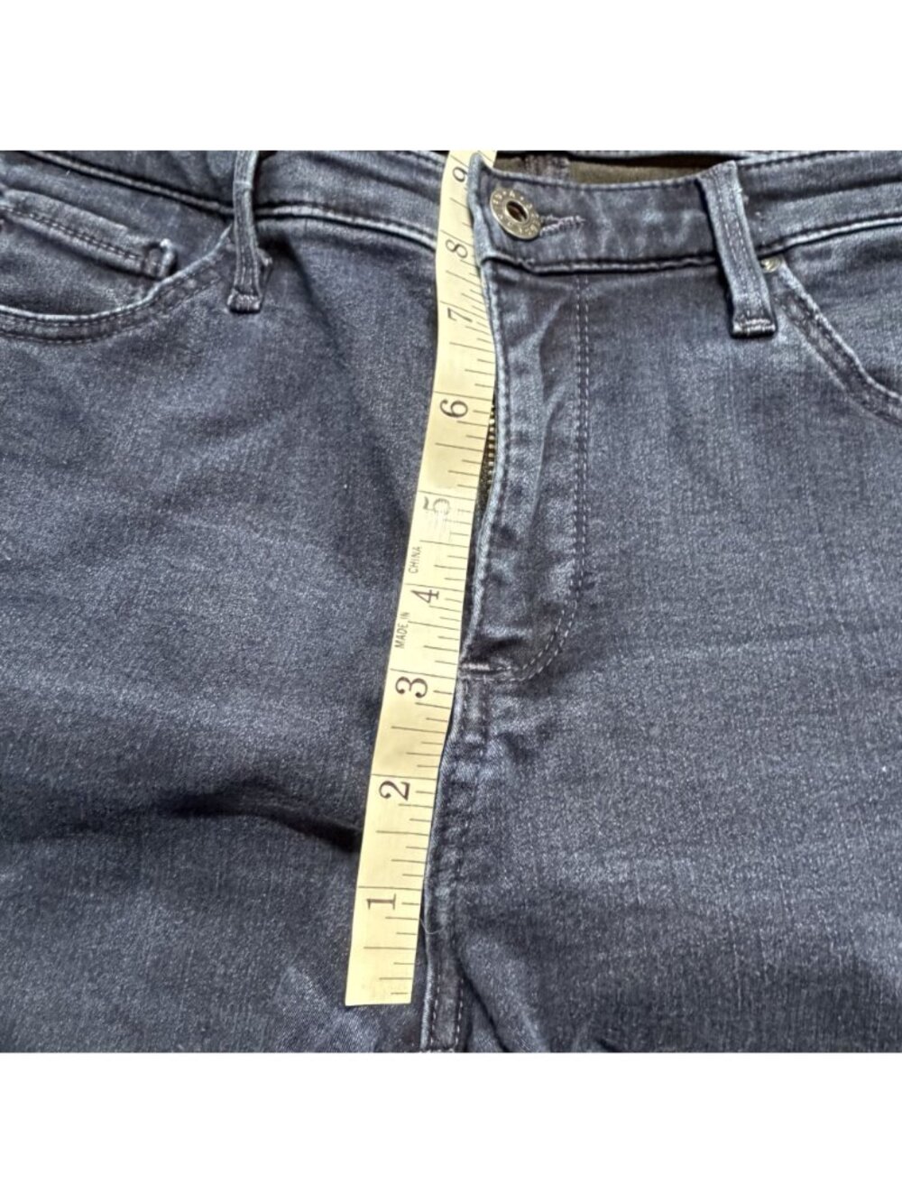 AG Adriano Goldschmied Prima Mid Rise Cigarette Skinny Jeans 28R Dark Wash USA - Picture 10 of 12